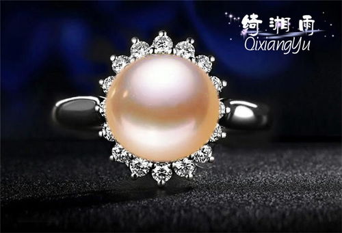 高檔天然珍珠925純銀戒指首飾飾品指環(huán)批發(fā)