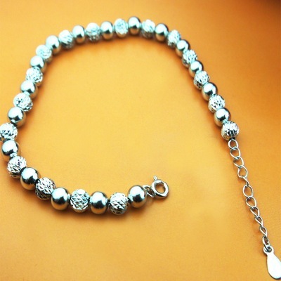 【【銀飾免費代理一件代發】日韓銀飾銀飾加工批發925銀珠子手鏈90】價格,廠家,圖片,手鏈,深圳市歐盟貿易-