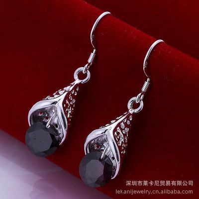 【小飾品批發(fā) 創(chuàng)意銀飾品批發(fā) 甜筒鑲鉆耳環(huán) 紫色 新款供應(yīng)E208】?jī)r(jià)格,廠家,圖片,其他耳飾,深圳市萊卡尼貿(mào)易-