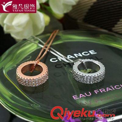 雅凡銀飾2015新款韓版S925純銀鑲鉆吊墜 工廠特價(jià)批發(fā)盛惠