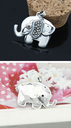 泰銀馬克賽曼谷象吊墜 韓國(guó)飾品中的獨(dú)特銀飾批發(fā)選擇